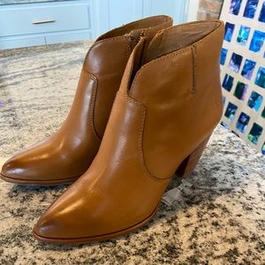 Frye booties genuine leather worn once